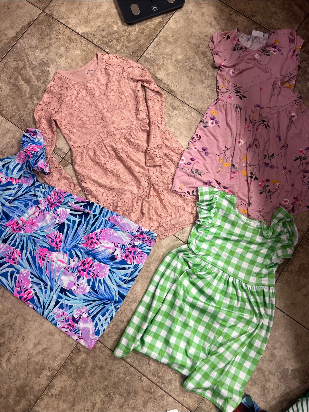 Girls dress lot Lilly Pulitzer Dusty Pink Lace Long-Sleeve Dress